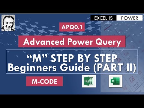 APQ0.1:Advanced Power Query (List-Record-Table) “M language” STEP BY STEP - Beginners Guide (PARTII)
