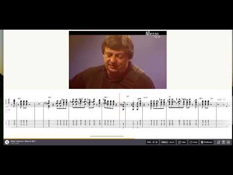 Philip Catherine´s solo over Blues in Bb7 - transcription