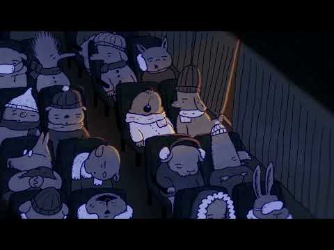 パーキングエリアの夜