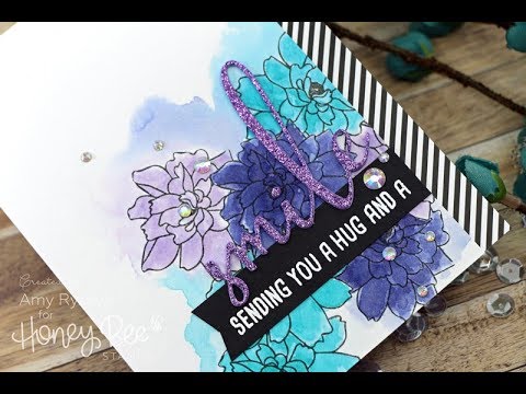 Honey Bee Lotus Blossoms Smile Card with Amy Rysavy