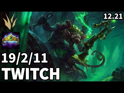 Twitch Jungle vs Rek'Sai - EUW Master | Patch 12.21