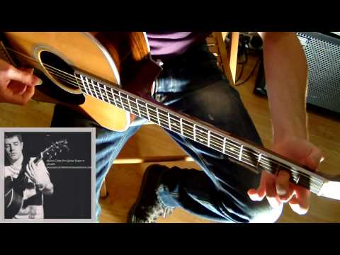 Pop - Folk Acoustic Guitar Lesson - Melodic Solo in G - Slow Example and Tab - Martin D 35