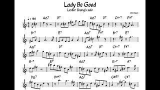Lady Be Good - Lester Young - Bb Tenor Saxophone Transcription