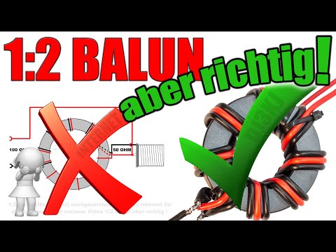 1:2 Balun aber richtig ! 1 to 2 Balun but correct ! 1:2 Балун да прав ! 1:2 Balun pero correcto !