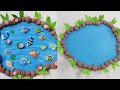 DIY fish pond craft ideas for school projects || animal shelter project||animal shelter craft ideas