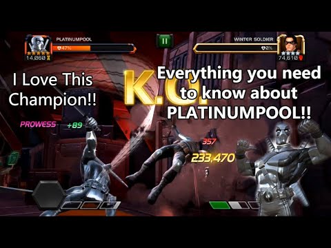 5 Star Rank 5 Platinumpool All Abilities Explained! How to use him!! | Marvel Contest Of Champions