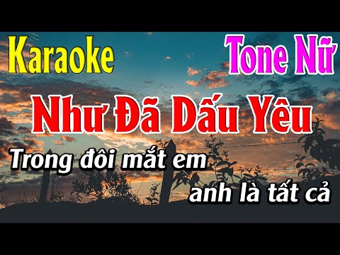 Như Đã Dấu Yêu Karaoke Tone Nữ Karaoke Lâm Organ - Beat Mới