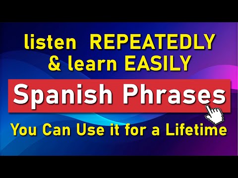 😱 📚 Spanish Phrases You Can Use for a Lifetime — Listen repeatedly and learn easily