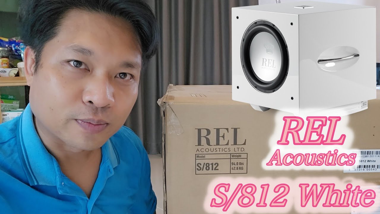 Rel Acoustics S/812 White Subwoofer Unboxing and Pre-review