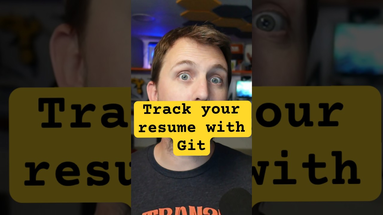 Track your resume with git #job #git #resume