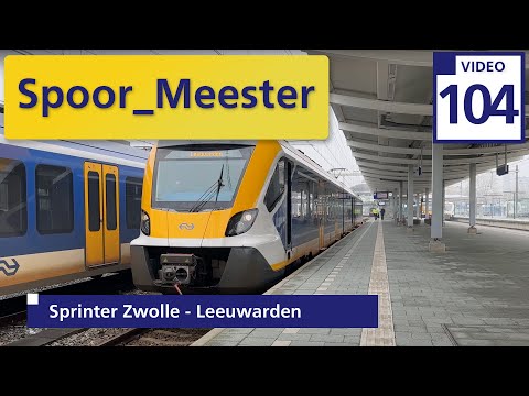 (4K) Cabview NS Trein | Rij mee met de #machinist in de #sprinter van Zwolle naar Leeuwarden (104)