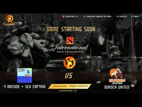 Burden United vs 4Anchors + Sea Captain BO2 - TI5 Europe Qualifier Day2 - Caster Pinkle, RockLee