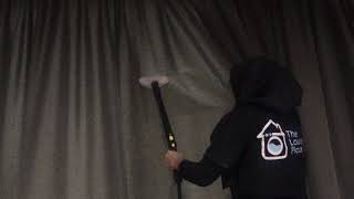 THE LAUNDRY PLACE: CLEAN CURTAINS WHILE THEY ARE HUNG ON THE RAILS