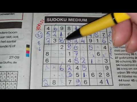 Hey Vani, show me a Sudoku puzzle! (#3452) Medium Sudoku puzzle. 09-27-2021