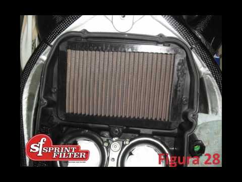TUTORIAL AIR FILTER FITTING APRILIA RSV4 w/out music