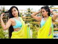 YELLOW SAREE LOOKS ROOFTOP VIEW FASHION ULLAS FASHION VLOG