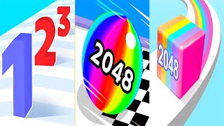 Number Master VS Ball Run 2048 VS Jelly Run 2048 - Android iOS Gameplay Ep 1