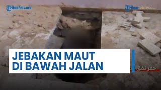 Brigade Al Qassam Pasang Jebakan Maut di Bawah Jalan Al-Bahr, Tank Merkava IDF Meledak