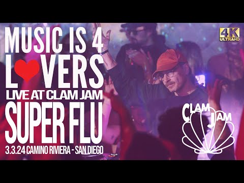 Super Flu at Clam Jam (Music is 4 Lovers) [2024-03-03 @ Camino Riviera, San Diego] [MI4L.com] [4K]