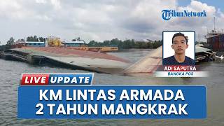 2 Tahun Tenggelam di Alur Pangkalbalam, Evakuasi Bangkai KM Lintas Armada Nusantara Mangkrak