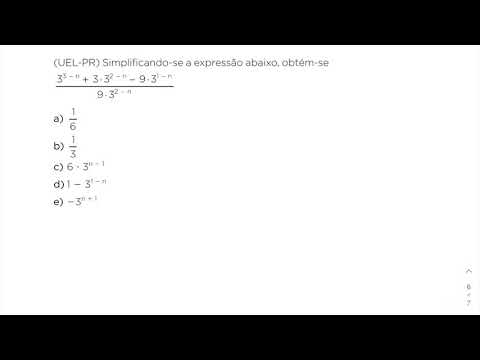 UEL - Potenciação e Radiciação - Simplificando-se a expressão abaixo, obtém-se ...