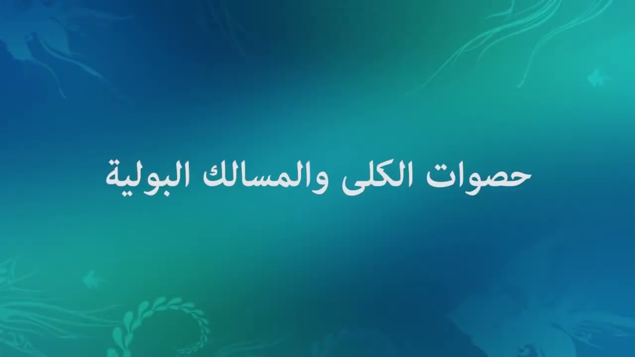 طرق علاج حصوات الكلى والمسالك البولية