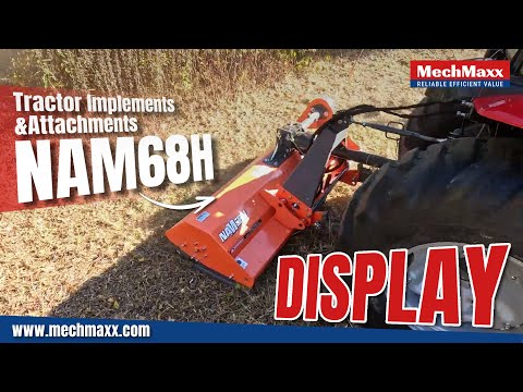 Demonstration of 68'' PTO Flail Mower with Hydraulic Side Shift 3 Point 30-60hp  NAM68H