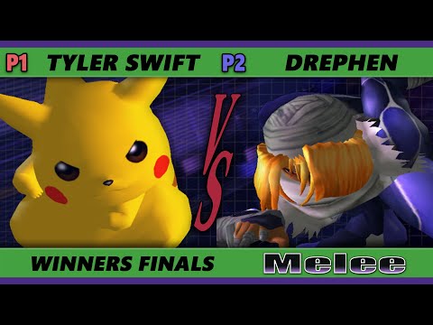 S@X 393 Online Winners Finals -  Tyler Swift (Fox, Pikachu) Vs. Drephen (Sheik) Smash Melee - SSBM