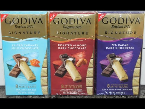 Godiva Signature: Salted Caramel Milk Chocolate, Roasted Almond & 72% Cacao Dark Chocolate