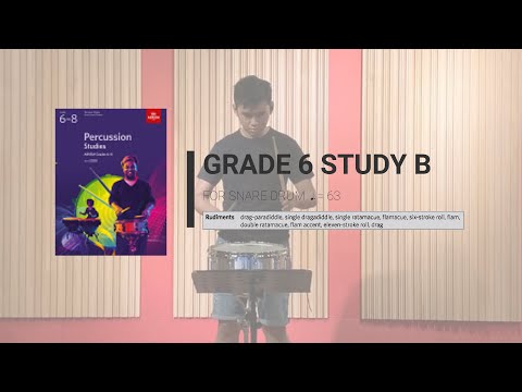 ABRSM Percussion 2020 - G6 Snare Drum Study B