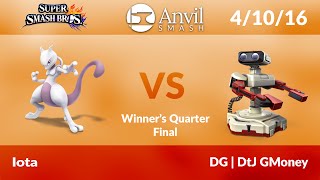 Anvil Smash #47: [WQ] Iota (Mewtwo) vs DG | DtJ GMoney (ROB)