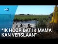 Moeder en dochter vechten om de eerste plek tijdens prutrace