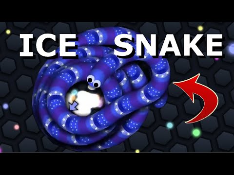 Slither.io - 99'999 SCORE w/ Blue Ice Snake Vs AI ( AI Game Mode 99k )