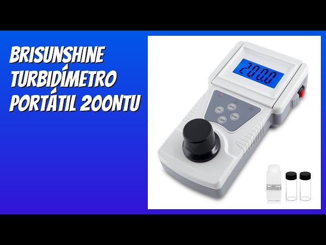 Vídeo relacionado con BriSunshine Turbidímetro Portátil, Medidor de Turbidez, Turbimetro Agua