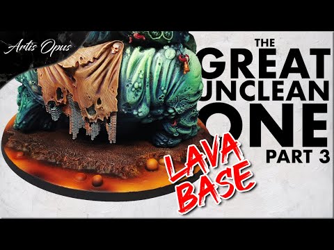 How to paint LAVA 🔥🔥 bases for Warhammer armies with ease