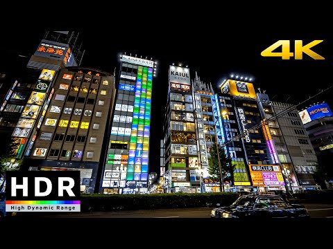 【4K HDR】Night Walk From Shibuya to Shinjuku(渋谷と新宿散歩) - Japan Walking Tour