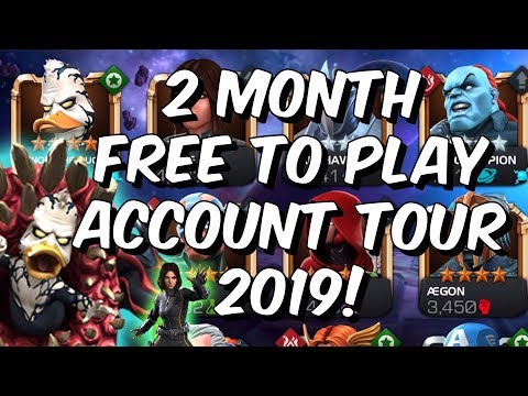 2 Month Free To Play Account Tour 2019! - ROL & Act 5 Complete! - Marvel Contest of Champions