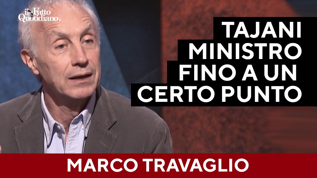 Il passaparola di Travaglio: "Iran? Tajani, ministro fino a un certo punto"