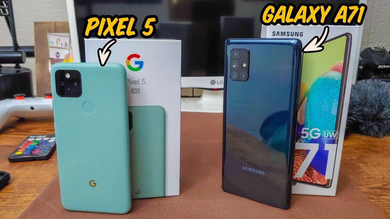 *UPPER MID-RANGE BATTLE* Google Pixel 5 vs Galaxy A71 5G UW Speedtest!!
