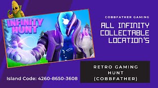 All Infinity Signs Collectibles Locations - Infinity Hunt - 2448-3253-9614 - Cobbfather - Fortnite