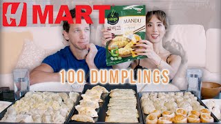 🥟 100 Dumplings from H MART | YB vs. FOOD