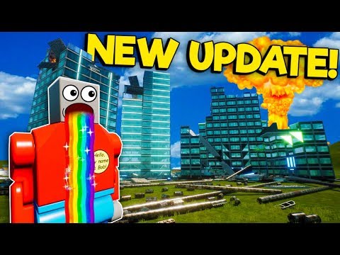 Blowing Up All of Lego City in the NEW Graphics Update! - Brick Rigs Update Gameplay