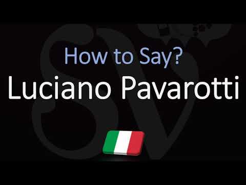 How to Pronounce Luciano Pavarotti? (CORRECTLY) Italian & English Pronunciation