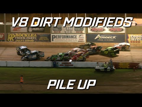 V8 Dirt Modifieds: Pile Up in the PB44 - Archerfield Speedway