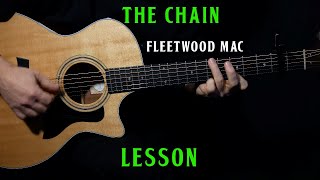 how to play &quot;The Chain&quot; on acoustic guitar by Fleetwood Mac | guitar lesson tutorial