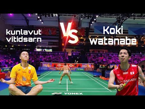 kunlavut vitidsarn  vs Koki watanabe #badminton #bwf 