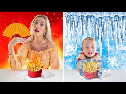 Extreme HOT vs COLD Food Challenge!