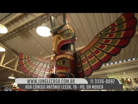 Totens Canadenses na Loja de Decoração Móveis Orientais | Jungle Casa Decor Oriental Vasos e Móveis