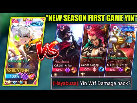 YIN VS FULL AGGRESSIVE TEAM IN SOLO RANK | YIN NEW BEST BUILD AND EMBLEM 2023 | MOBILE LEGENDS