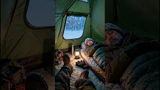 Download lagu Frozen Morning: Survival Tent During a Blizzard storm #camping#babifreitas#blizzard mp3